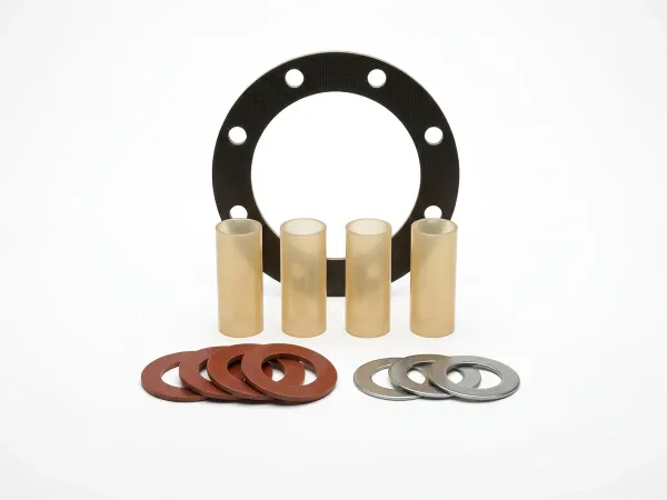 Flange isolation kit components