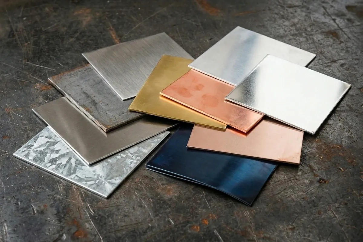 Polished stainless steel and aluminium gasket blanks.